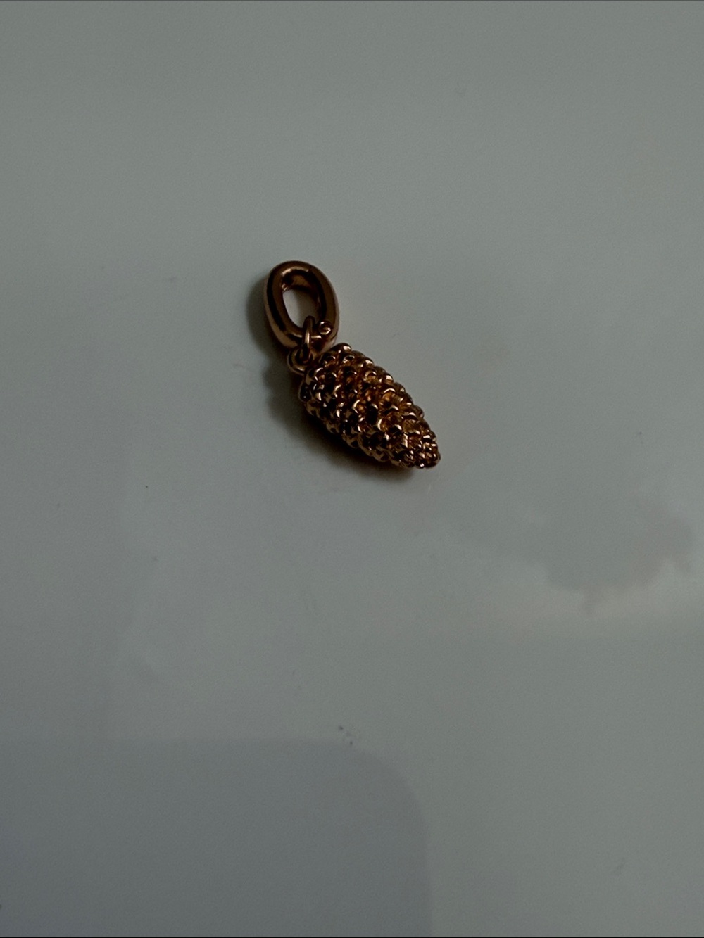 Kendra Scott Rose Gold Pinecone Oregon State Charm Pendant